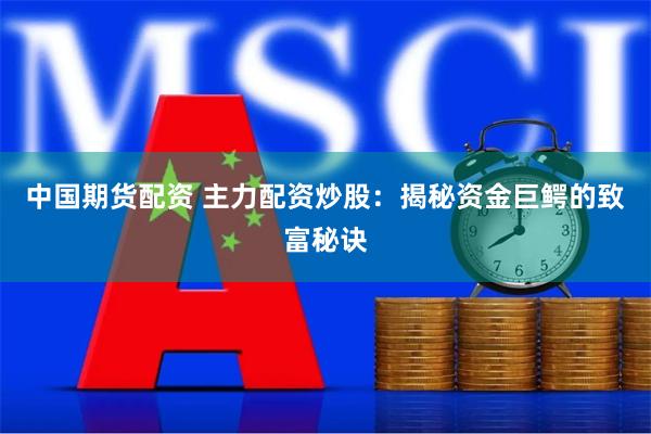 中国期货配资 主力配资炒股：揭秘资金巨鳄的致富秘诀